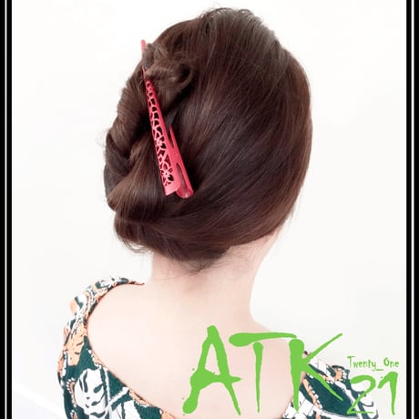 透かし フラワー マットカラー ダッカールクリップ コンコルド アンティーク ヘアクリップ 髪飾り レディース ヘアアクセサリー ：DH170502