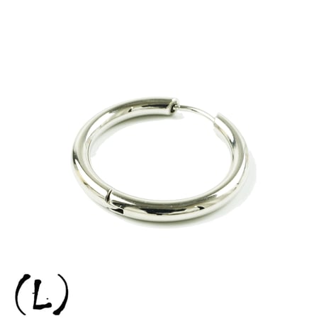 片耳用（1個売り）Silver リングピアス フープピアス  18G ステンレスピアス Surgical Steel 316L メンズ レディース ユニセックス アクセサリー：MPS191201