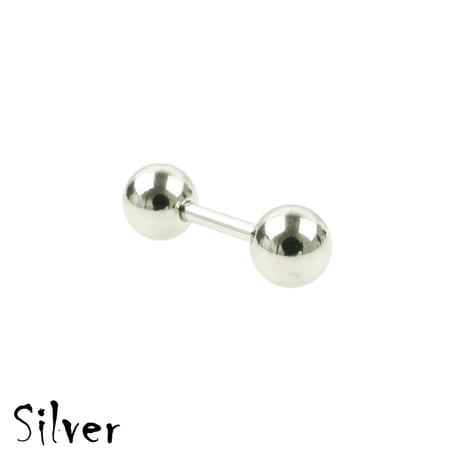 片耳用（1個売り）シンプル ボール バーベルピアス ボディピアス イヤーロブ ヘリックス トラガス 16G ステンレス メンズ レディース ユニセックス アクセサリー：MPS190710