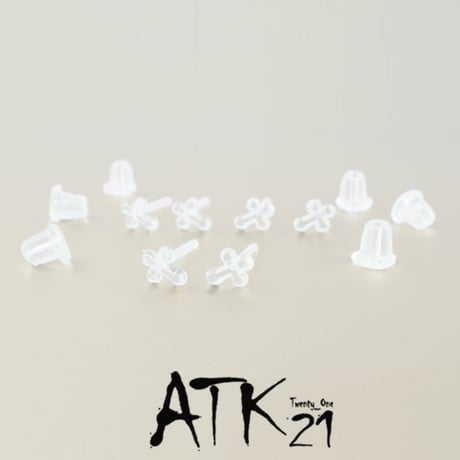 (6点セット）クロスモチーフ 十字架 シークレットピアス 透明ピアス 18G ゴムキャッチ アクリル メンズ レディース ユニセックス アクセサリー：SP190103
