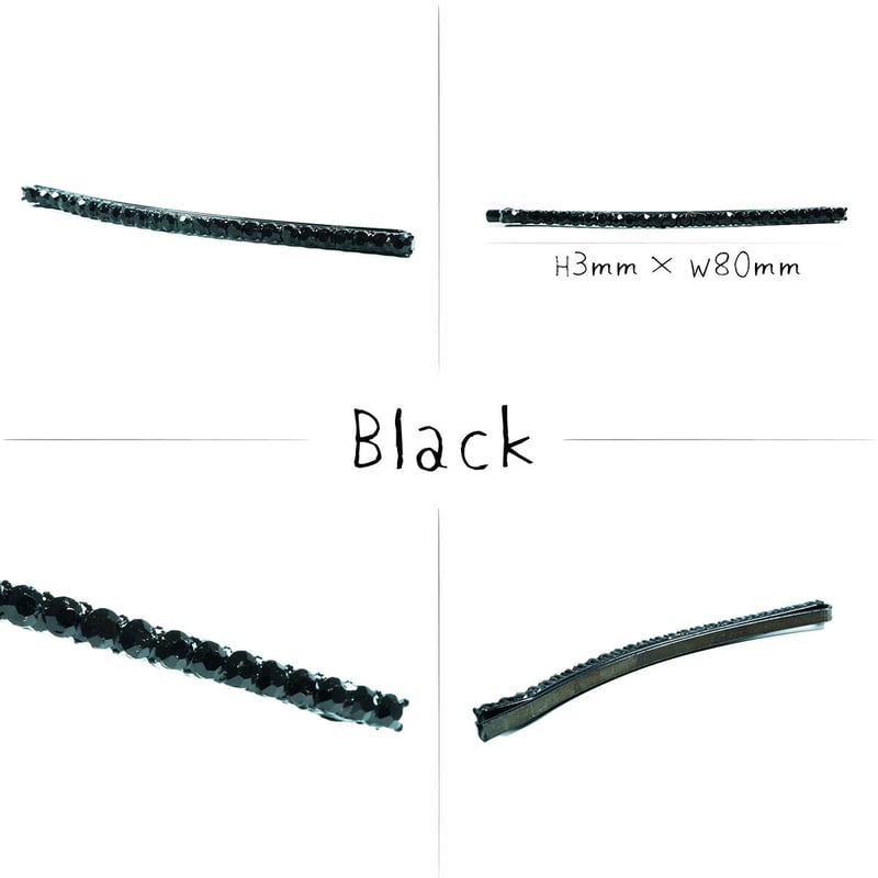 スワロフスキー クリスタル ブラック 贅沢 ラインストーン キラキラ