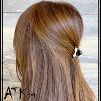 リボン ストーン ミニバンスクリップ 前髪留め 小さ目 しっかりホールド ヘアアレンジのポイント 髪留め 簡単ヘアアレンジ レディース ヘアアクセサリー