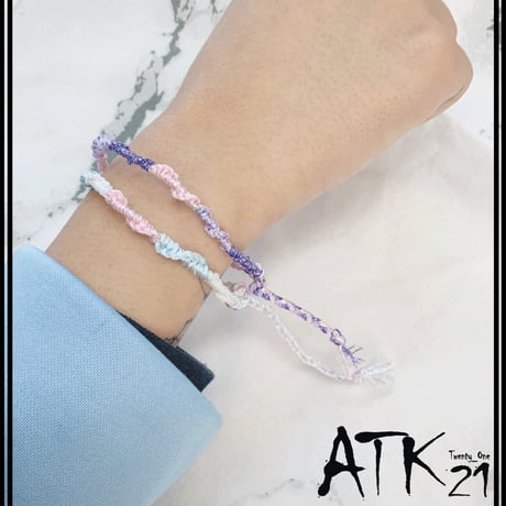 （2点セット）ハンドメイド ペア カップル ミサンガ Missanga ブレスレット コードミサンガ お守り 手作り メンズ レディース ユニセック アクセサリー