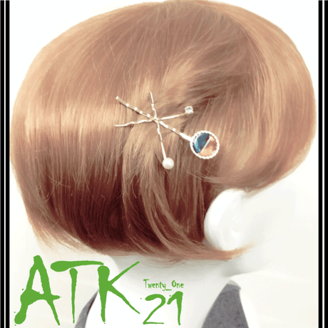 (3本セット)マーブル サークル ハーフハーフ パール ビジュー ヘアピンセット 髪どめ 前髪 レディース ヘアアクセサリー ：HA170901