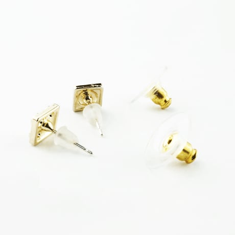 両耳用（2個セット）LEGO レゴ モチーフ スタッド ピアス アシンメトリーピアス Silverpost925 シルバー ゴールド メンズ レディース ユニセックス アクセサリー：SP250501
