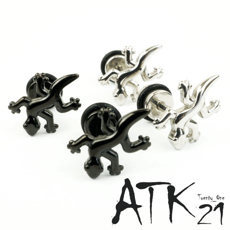 両耳用（2個セット） トカゲ モチーフ   ボディピアス  軟骨ピアス   ユニセックス ステンレス Surgical Steel316L アクセサリー：MP160801