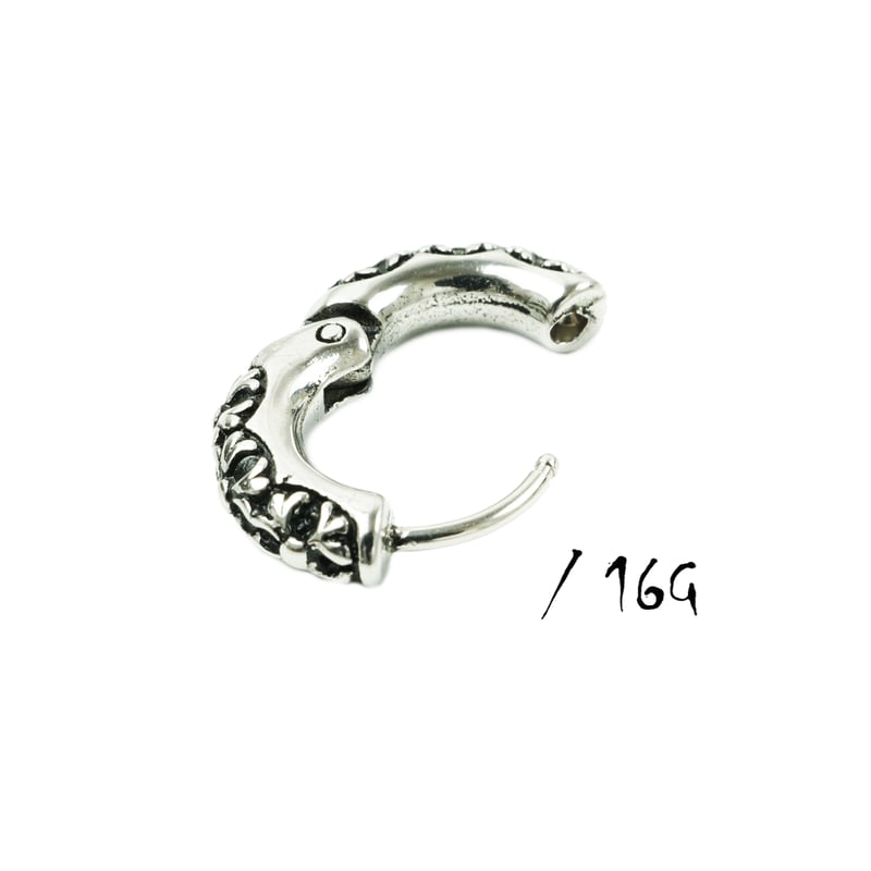 CHROME HEARTS HOOP SCROLL SHL ピアス(両耳用)