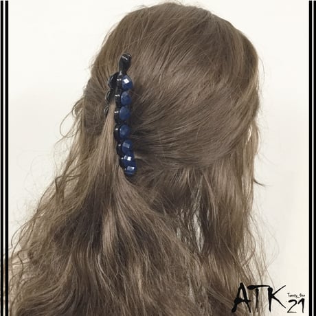 ラメ入り ティアドロップ ダイヤモンドカット 涙型 バナナクリップ シンプル 上品 髪留めヘアクリップ レディース 簡単ヘアアレンジ ヘアアクセサリー：BNN181202