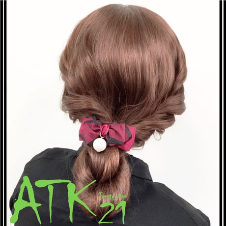 リボン コットンパール バイカラー 上品 リッチ 可愛い バレッタ ヘアクリップ 髪留め 簡単ヘアアレンジ レディース ヘアアクセサリー：HBR170801