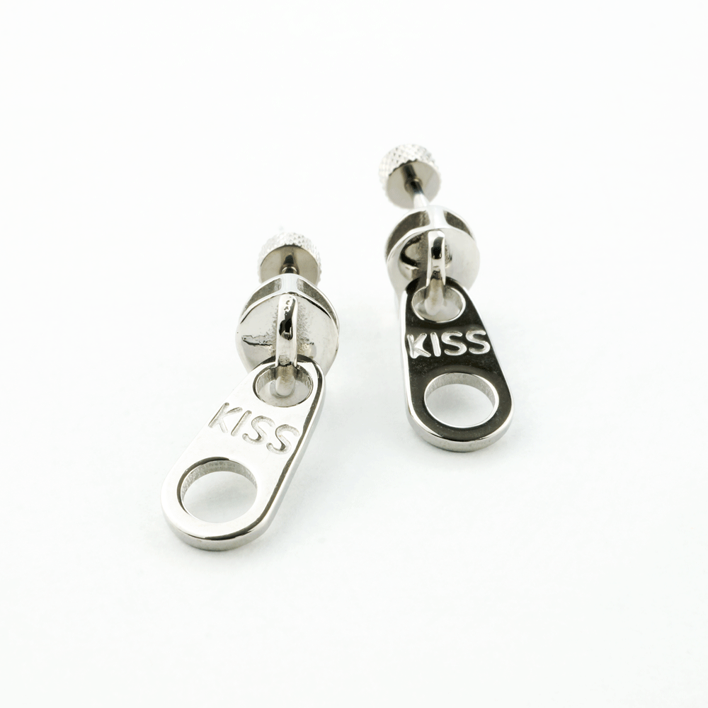 両耳用（2個セット）ジッパー ファスナー チャック 16G