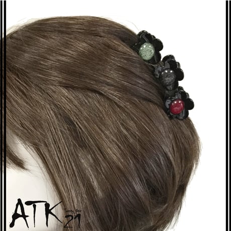 フラワー お花 ミニバンスクリップ プチヘアクリップ 大人可愛い かわいい キッズ レディース ヘアアクセサリー：HBS180601