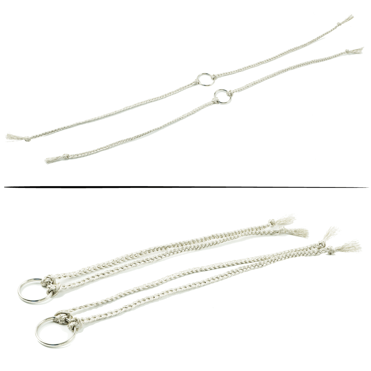 2点セット）ハンドメイド ミサンガ サージカルステンレス316L
