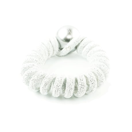 パール付き スプリングゴム ヘアゴム くるくるヘアゴム ヘアポニー 髪留め レディース ヘアアクセサリー：HG180402
