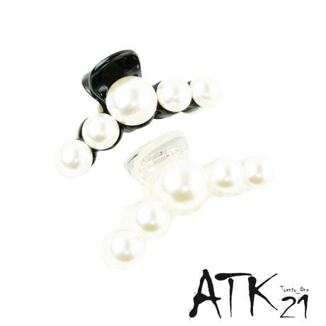 パール バンスクリップ ヘアクリップ 髪留め 簡単ヘアアレンジ レディース ヘアアクセサリー：HBL180301