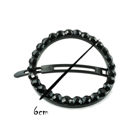 ラウンド サークル ラインストーン フレームピン ヘアクリップ 簡単ヘアアレンジ 髪留め 大人アクセレディース ヘアアクセサリー：HP180401