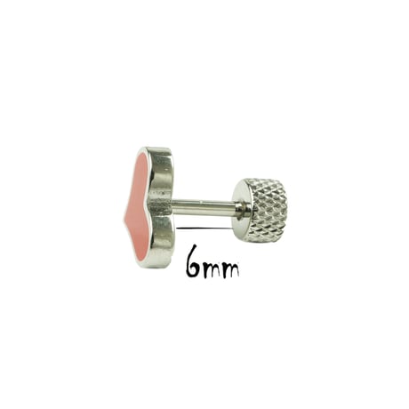 片耳用（1個売り）ハートピアス  ステンレス 16G サージカルステンレス316L メンズ レディース ユニセックス アクセサリー：MBS191205