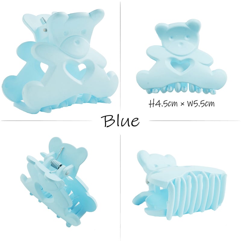 Bear くまちゃんcute 可愛い マットカラー バンスクリップ ヘア