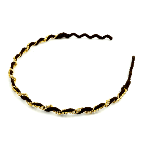 2way ラインストーン ウエーブ シンプル カチューシャ ヘアアクセサリー ヘッドアクセ かわいい 人気 オフィス レディース おしゃれ ：HK151001-1