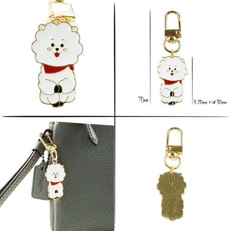 バンタン BTS アニマルモチーフキーホルダー キーリング チャーム アクセサリー メンズ レディース ユニセックス 小物：KR200502