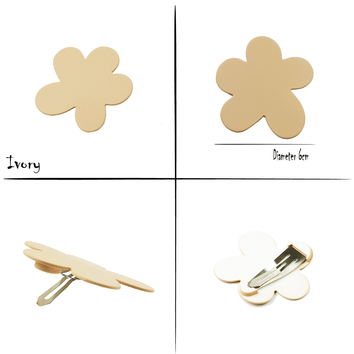 お花に願いを込めて♡パッチンピン フラワー お花 マットカラー パッチンピン パッチン留め スリーピン