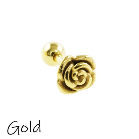 片耳用（1個売り）ローズ 薔薇 ボディピアス スモールサイズ ステンレス サージカルステンレス316L メンズ レディース ユニセックス アクセサリー