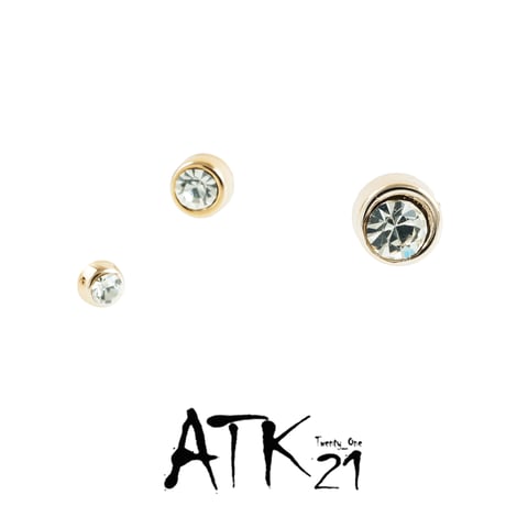 (3点セット）一粒ストーン 樹脂ピアス アレルギーフリー 18G ゴムキャッチ アクリル メンズ レディース ユニセックス アクセサリー：RP190101