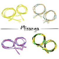夏 ペア カップル ミサンガ   Missanga アンクレット  メンズ レディース お守り ミックスカラー コードアンクレット