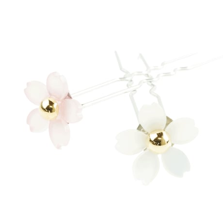 桜 さくら サクラ Uピン 浴衣 着物 コーム 髪飾り ヘアアレンジ レディース ヘアアクセサリー：HC180301