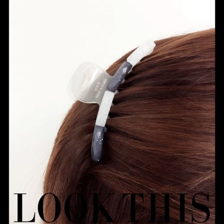 ジュエル スクエア スリム ストーン バンスクリップ シンプル 大人コーデ レディース ヘアアレンジ ヘアアクセサリー:HBS160301