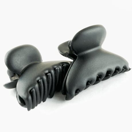 （2個セット） マットカラー ブラック ミニバンスクリップ プチヘアクリップ シンプル 大人可愛い レディース アクセサリー：HBS160201