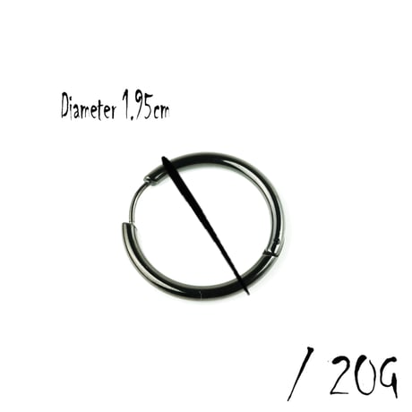 片耳用（1個売り）フープ リング シンプル 18G ステンレスピアス Surgical Steel 316L メンズ レディース ユニセックス アクセサリー：MPS171203