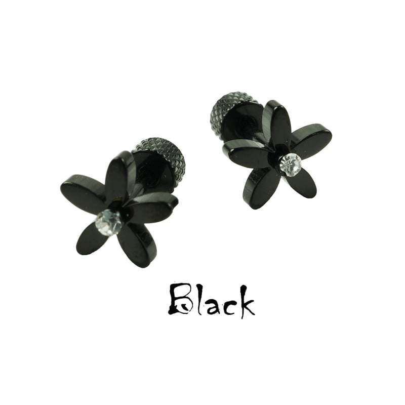 両耳用（2点セット）フラワー ボディピアス 軟骨ピアス 16G ステンレス