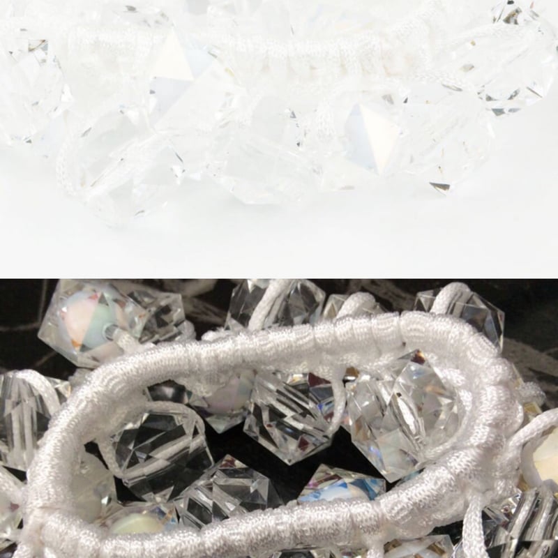 クリアカットストーンヘアゴム ヘアアクセサリー 爽やかクリアカット