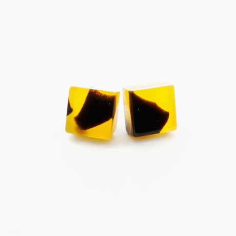 べっ甲 スクエア スタッド ピアス きれいめ カジュアル レディース アクセサリー：PKS170202