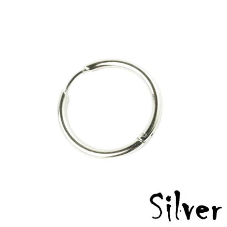 片耳用（1個売り）フープ リング シンプル 18G ステンレスピアス Surgical Steel 316L メンズ レディース ユニセックス アクセサリー：MPS171203
