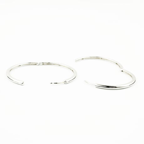 両耳用（2個セット）シンプル フープピアス リングピアス ブラック シルバー 18G  メンズ レディース ユニセックス アクセサリー：HPB170403