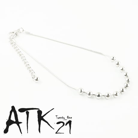 スネークチェーン 小粒 シルバーボール シンプル  チェーン アンクレット 上品 おしゃれ レディース アクセサリー：AB170602
