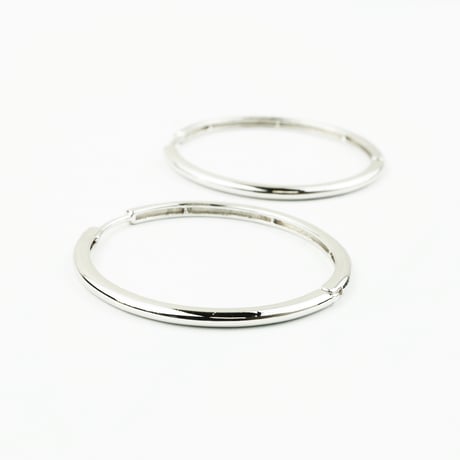 両耳用（2個セット）シンプル フープピアス リングピアス ブラック シルバー 18G  メンズ レディース ユニセックス アクセサリー：HPB170403