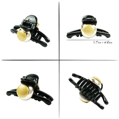 ポイント シルバー ゴールド サークル シンプル 上品 バンスクリップ へアクリップ しっかりホールド 簡単ヘアアレンジ 髪留め 大人アクセ レディース ヘアアクセサリー：HBM190701