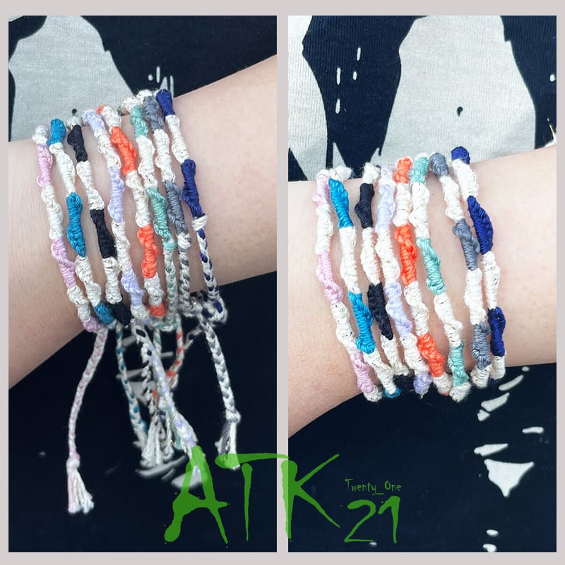 ♡オレンジで2個セット♡ハンドメイド　アレキサンダーヘンリー 2点セット）ハンドメイド ゴールド 2カラー ペア カップル