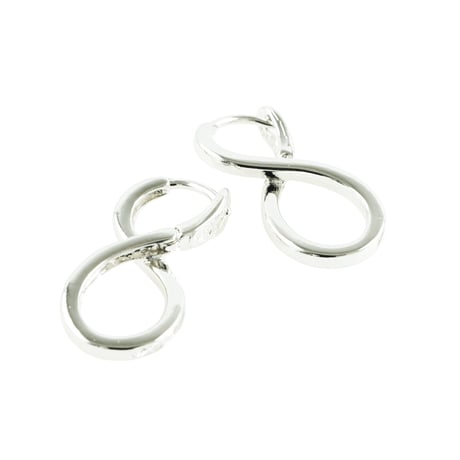 両耳用（2個セット） ∞ 無限大 インフィニティ フープ リング ピアス メンズ レディース ユニセックス アクセサリー：HPB201001