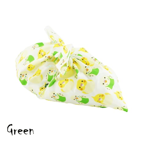 ひよこ 鳥モチーフ あずま袋 手ぬぐい 手作り ハンドメイド エコバック お弁当袋 ちょこっとお出かけ ご近所コーデ 浴衣 レディース おしゃれ 雑貨：AB200712