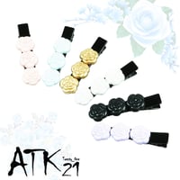 カメリア お花 フラワー ヘアクリップ ダッカール 髪留め 簡単ヘアアレンジ レディース ヘアアクセサリー