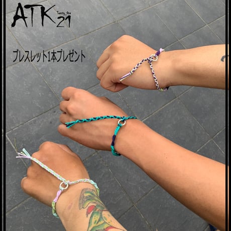 シルバーラウンドチャーム付き ワンカラー ハンドメイド ミサンガ Missanga アンクレット お守り コットンコードアンクレット メンズ レディース ユニセックス アクセサリー