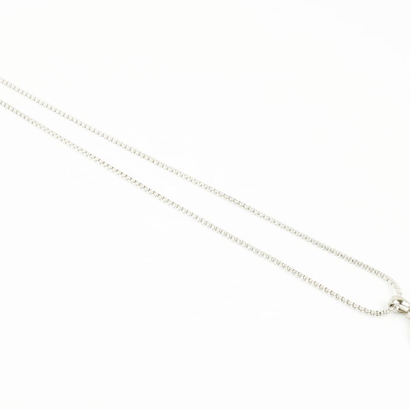 ひし形 2シート ブラックコーティング プレートネックレス