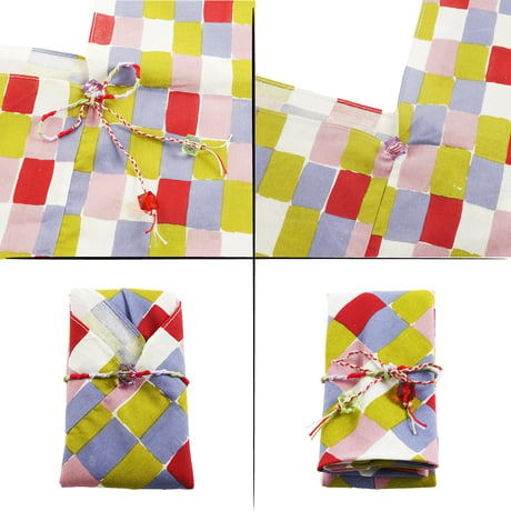 スクエア あずま袋 手ぬぐい 手作り ハンドメイド エコバック お弁当袋 ちょこっとお出かけ ご近所コーデ 浴衣 レディース おしゃれ 雑貨：AB200708