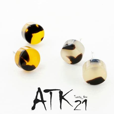 べっ甲 サークル スタッド ピアス きれいめ カジュアル レディース アクセサリー：PKS170201