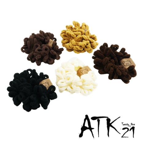 ふわもこ シュシュ ヘアゴム 簡単ヘアアレンジ まとめ髪 髪留め 小物 手首 ブレスレット レディース ヘアアクセサリー 韓国アクセサリー 送料無料