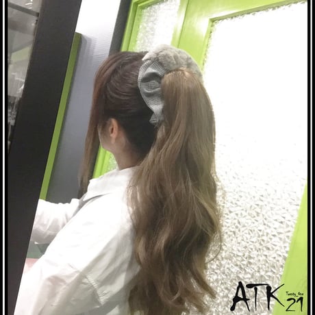 フェイクファー グレンチェック シュシュ ヘアゴム 簡単ヘアアレンジ ヘアポニー ハーフアップ まとめ髪 髪留め レディース ヘアアクセサリー：HS171201