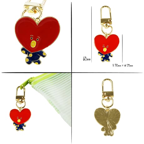 バンタン BTS アニマルモチーフキーホルダー キーリング チャーム アクセサリー メンズ レディース ユニセックス 小物：KR200502